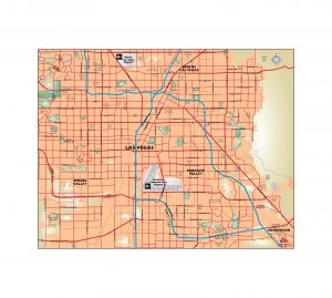 Las Vegas mapa vectorial illustrator eps