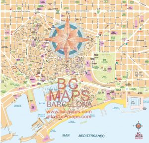 Mapa vectorial Barcelona Casc Antic