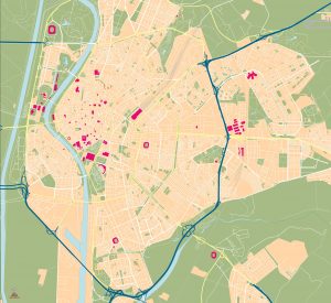 mapa vectorial illustrator eps Sevilla full