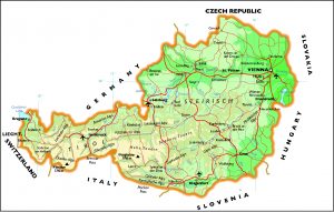 Austria físico mapa vectorial illustrator eps Austria físico mapa vectorial illustrator eps