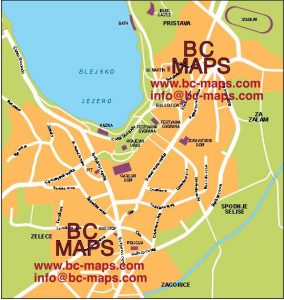 Bled mapa vectorial illustrator eps Bled mapa vectorial illustrator eps