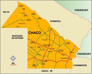 Chaco mapa vectorial illustrator eps