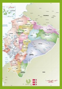 Ecuador mapa vectorial illustrator eps