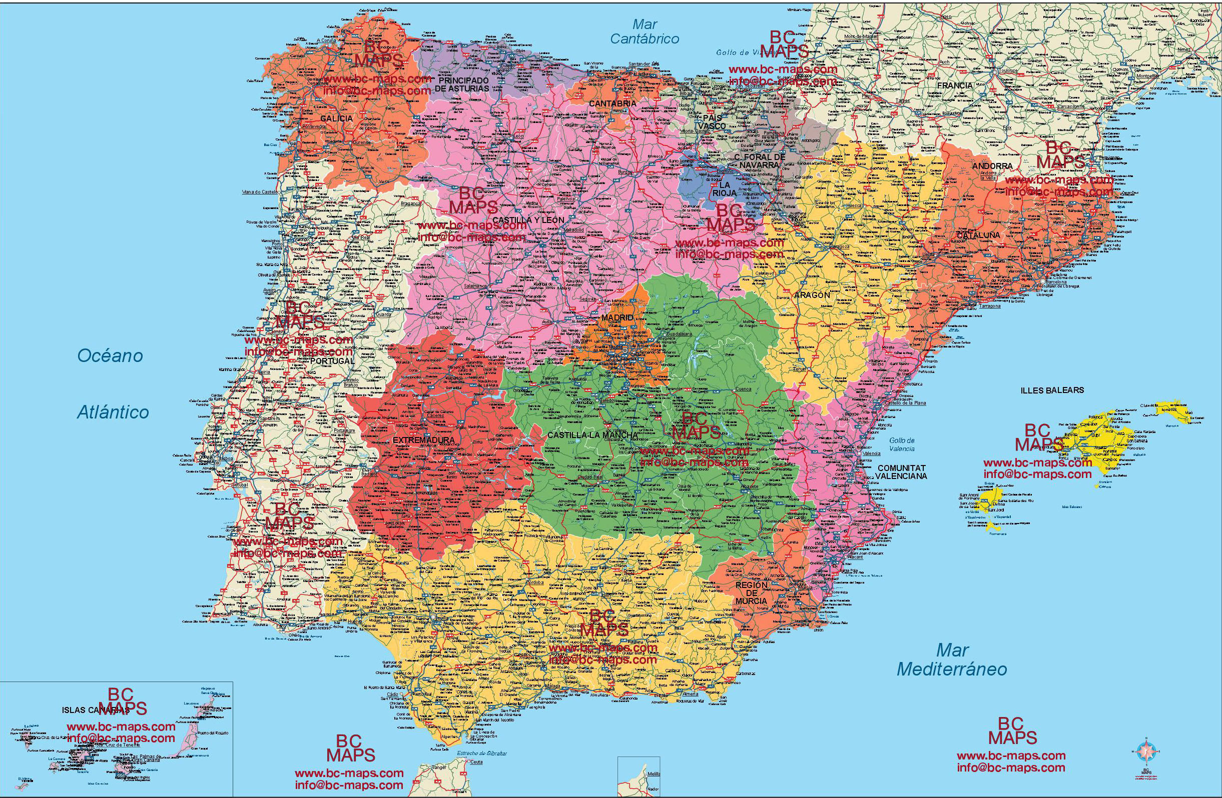 Mapa De Espana Por Ciudades Mapa De Espana Por Ciudades