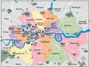 London Am mapa vectorial illustrator eps editable