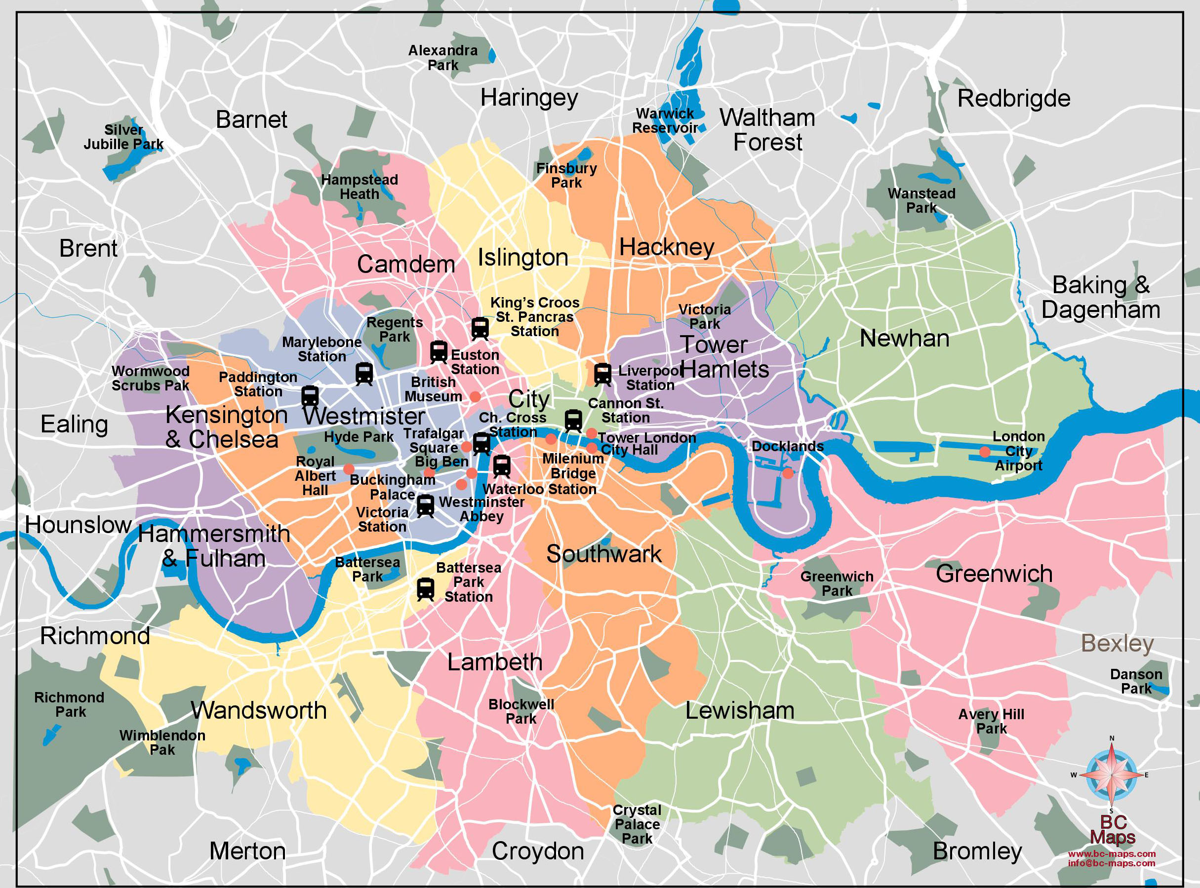 Londres,London,maps, Mapas y planos vectoriales