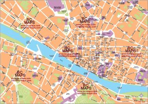 Florencia mapa vectorial illustrator eps