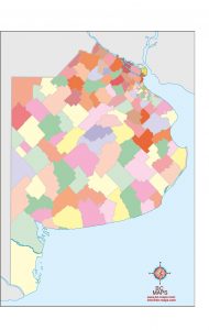 Mapa vectorial Buenos Aires provincia illustrator eps Mapa vectorial Buenos Aires provincia illustrator eps