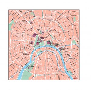 Moscu mapa vectorial illustrator eps editable