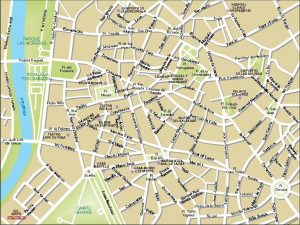 Valladolid mapa vectorial illustrator eps editable centro Valladolid mapa vectorial illustrator eps editable centro