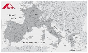 Mapa Europa Roto Frank