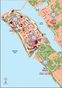 Zadar mapa vectorial illustrator eps