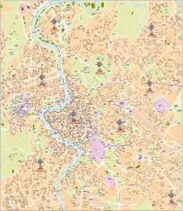 Roma mapa vectorial eps illustrator