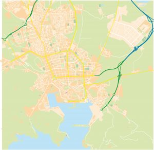 Cartagena mapa vectorial illustrator eps