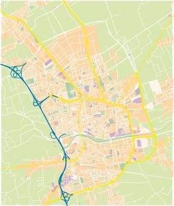 Murcia mapa vectorial illustrator eps