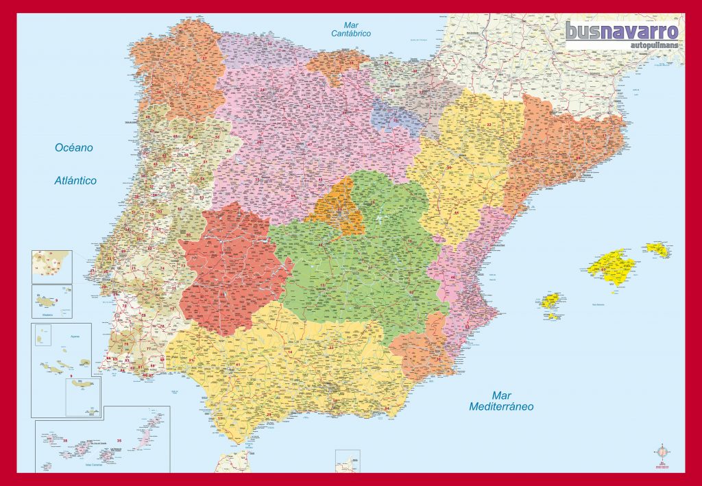 España Mapa Vectorial Editable Eps Illustrator Libres De Derechos