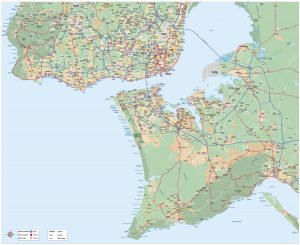 Mapa Area Lisboa vectorial eps illustrator