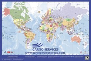 Mapamundi Vade sobremesa Cargo services 2023