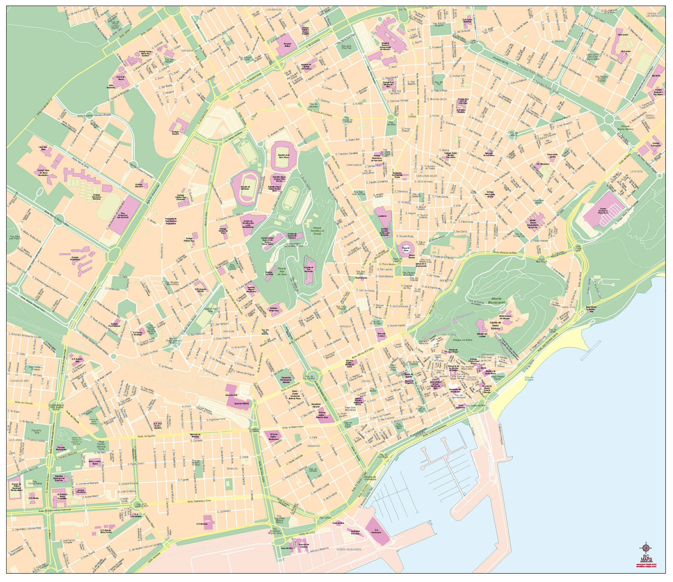 Alicante Mapa Vectorial Eps Bc Maps Mapa Vectorial Eps