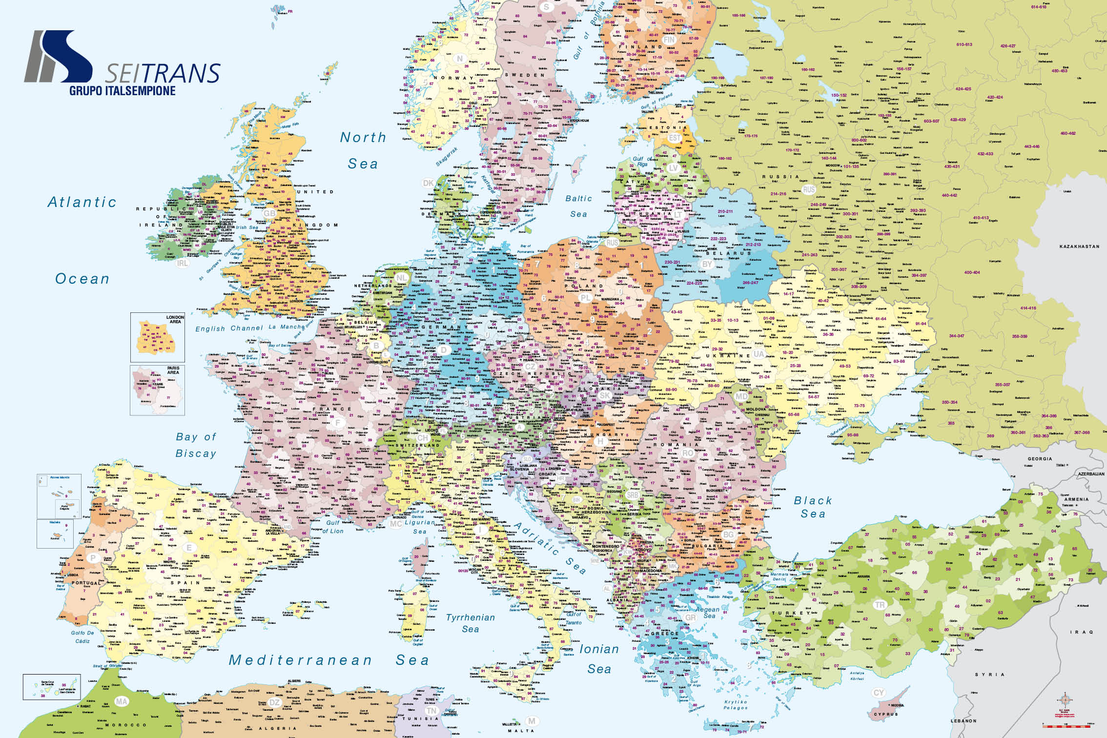 Vade escritorio geo mapa de europa - Papelería Sambra