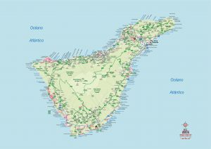 mapa vectorial illustrator eps Tenerife