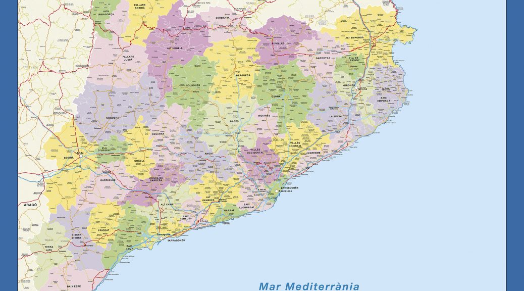 Mapa mural Cataluña Stef