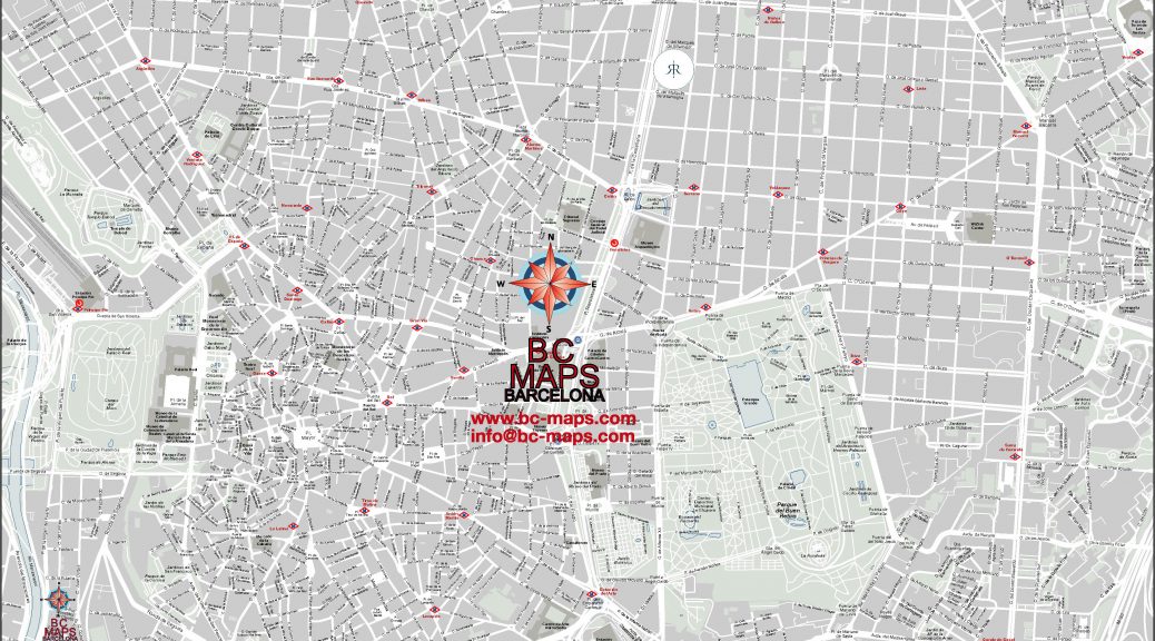 Mapa vectorial illustrator eps Madrid Hotel Villa Magna
