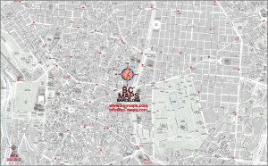 Mapa vectorial illustrator eps Madrid Hotel Villa Magna