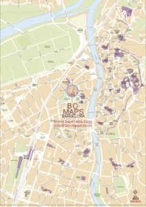 Girona mapa vectorial illustrator eps A3 ai CC