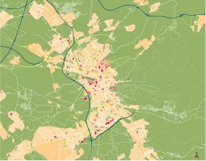 Granada AM mapa vectorial illustrator eps