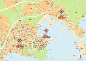 Ibiza ciudad mapa vectorial illustrator eps ai