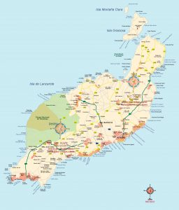 Lanzarote mapa vectorial illustrator eps ai