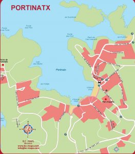 Portinatx mapa vectorial illustrator eps Portinatx mapa vectorial illustrator eps