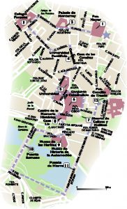 Salamanca mapa vectorial illustrator eps Ruta
