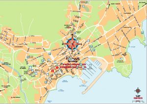 Santa Eulalia Ibiza mapa vectorial illustrator eps ai
