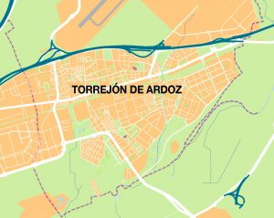Torrejon de Ardoz AM mapa vectorial illustrator eps Torrejon de Ardoz AM mapa vectorial illustrator eps