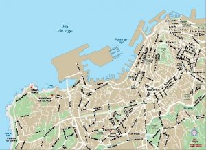 Vigo Mapa Vectorial Eps Tau