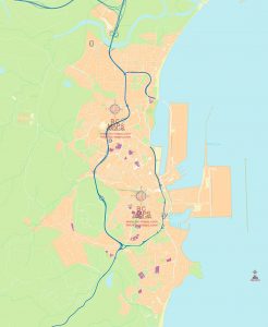 Mapa vectorial Algeciras illustrator AM eps ai cc