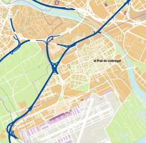 El Prat de Llobregat mapa vectorial illustrator eps ai cc El Prat de Llobregat mapa vectorial illustrator eps ai cc
