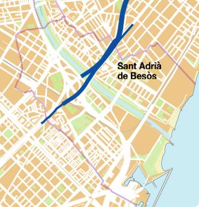 Sant Adria Besos mapa vectorial illustrator eps ai cc Sant Adria Besos mapa vectorial illustrator eps ai cc