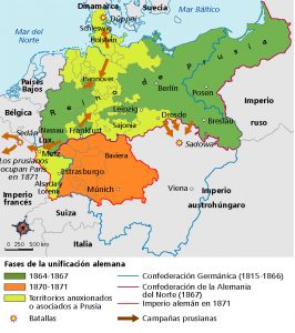 Mapa vectorial unificación Alemania