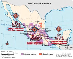 mapa-ganaderia-Mexico-libro-texto-vectorial-illustrator-eps