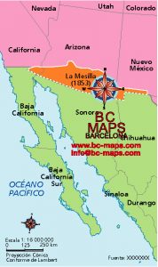 Mapa-la-Mesilla-Mexico-libro-texto-vectorial-illustrator-eps