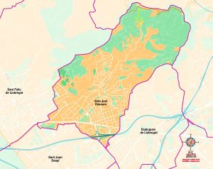 Sant Just Desvern mapa vectorial illustrator eps Sant Just Desvern mapa vectorial illustrator eps
