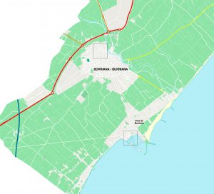 Burriana / Borriana mapa vectorial illustrator eps Burriana / Borriana mapa vectorial illustrator eps