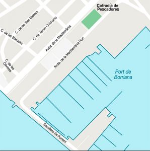 Port de Burriana mapa vectorial illustrator eps detalle Port de Burriana mapa vectorial illustrator eps detalle