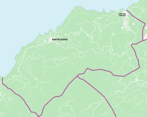 Banyalbufar mapa vectorial illustrator eps