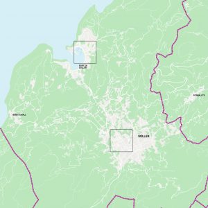 Sóller mapa vectorial illustrator eps