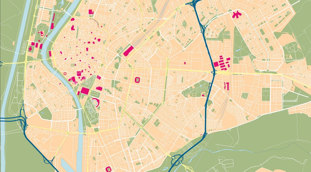 mapa vectorial illustrator eps Sevilla full