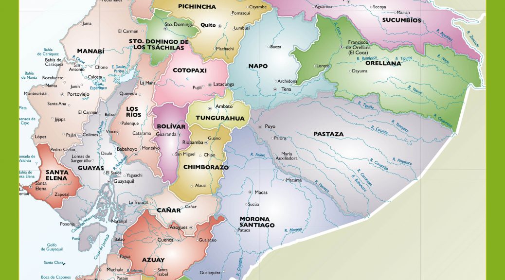 Ecuador mapa vectorial illustrator eps